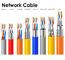 Condutor 23AWG SFTP Cat6 LAN Cable For Telecommunication do CCA do CU