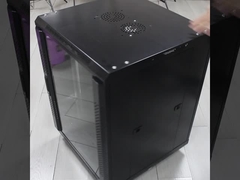 Armário de servidor de rede versátil para várias configurações de rede