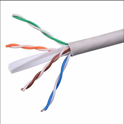 Revestimento de PVC desencapado maioria branco 1000ft do cobre UTP Cat6 LAN Cable