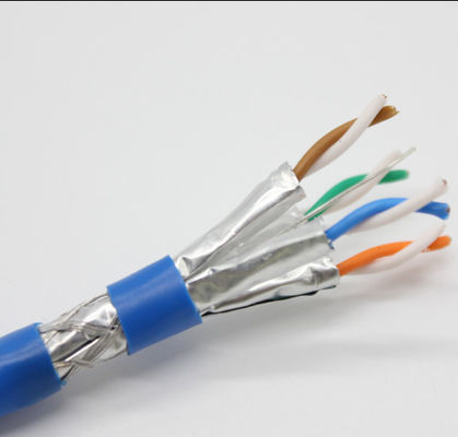 o dobro de 500MHz SFTP protegeu o cobre puro Cat6A LAN Cable