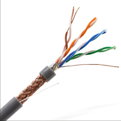 Ftp Cat5e LAN Cable do CCA STP do CU de ROSH 0.5mm, 4 pares do cabo de Cat5e