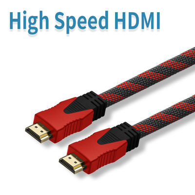 1080P homem do cobre 19pin ao cabo de alta velocidade masculino de HDMI com ethernet