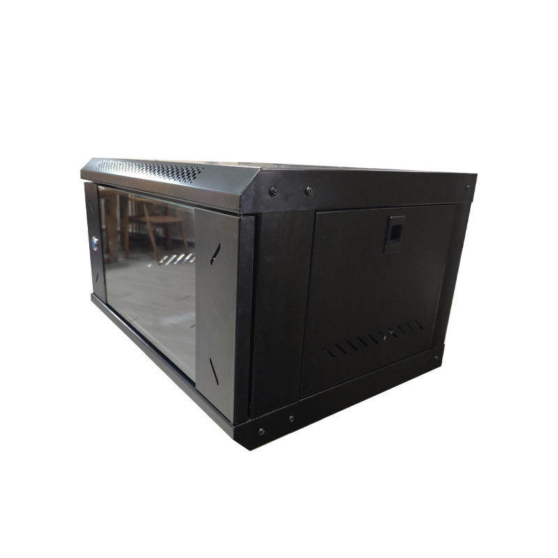4 Rack de rede trancável com furos de ventilação para armazenamento eficiente