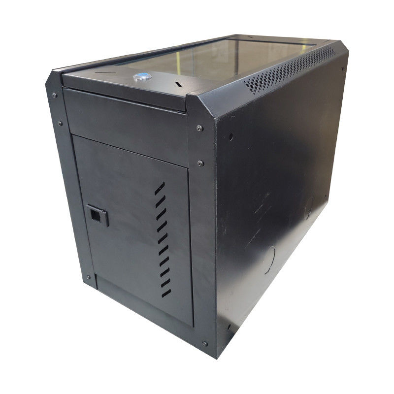 4 Rack de rede trancável com furos de ventilação para armazenamento eficiente