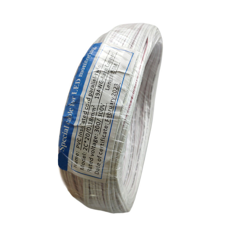 Cabo de monitor LED de alta resolução Branco 2C*20/0.18mm2 para uma representação visual clara