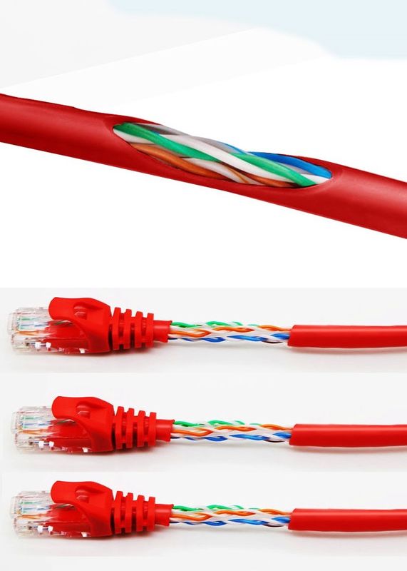 LSZH Jacket CAT5E Patch Cord para conexão de rede doméstica e de escritório