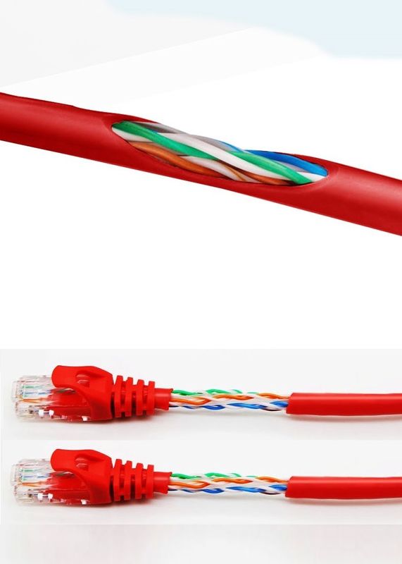 UTP Shield 24AWG Cat6 Patch Cord Ethernet Patch Cable para Conectividade Sem Secções