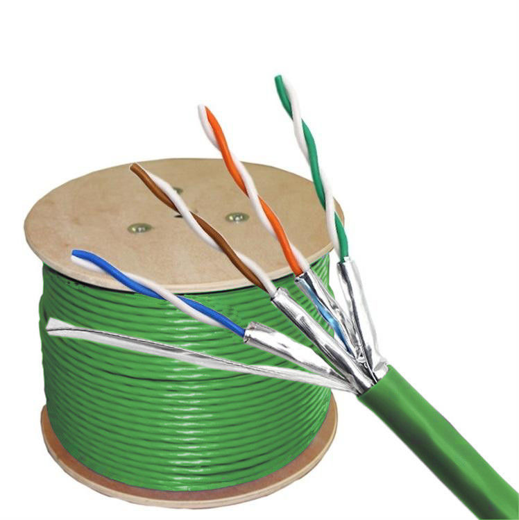 Cable Ethernet de jaqueta LSZH de par torcido categoria 6A para transferência de dados de alto desempenho