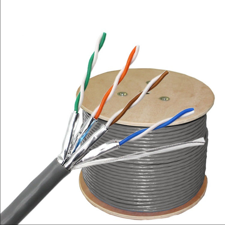 Cabo 305m de 23AWG 0.56mm Cat6a, revestimento do PVC LSZH do cabo da rede de 1000ft Cat6a