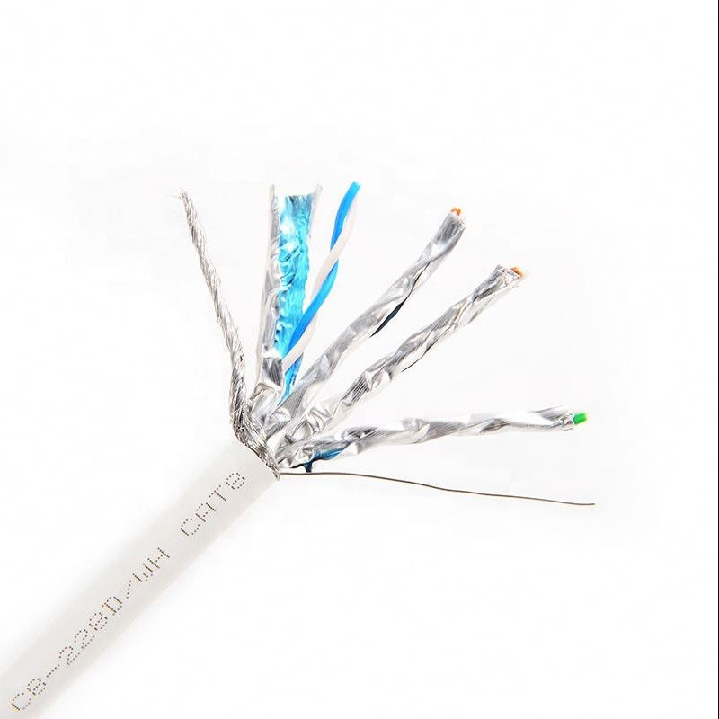 Cobre desencapado contínuo de alta velocidade CCA CAT8 LAN Cable de 22AWG 4pair, cabo dos ethernet Cat8