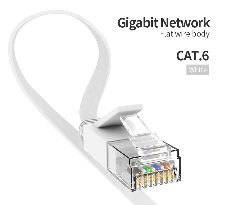 24AWG cabo de remendo do ftp UTP Cat6, cabo de remendo Cat6 do ampère para ethernet