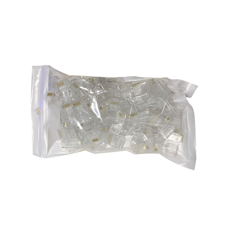 Homem UTP Toolless Unshielded Crystal Head Modular Plug do conector dos ethernet Cat5 Cat6 8P8C RJ45