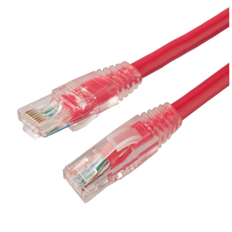 Cabo do cabo de remendo do conector da rede RJ45 de UTP Cat5 para a telecomunicação