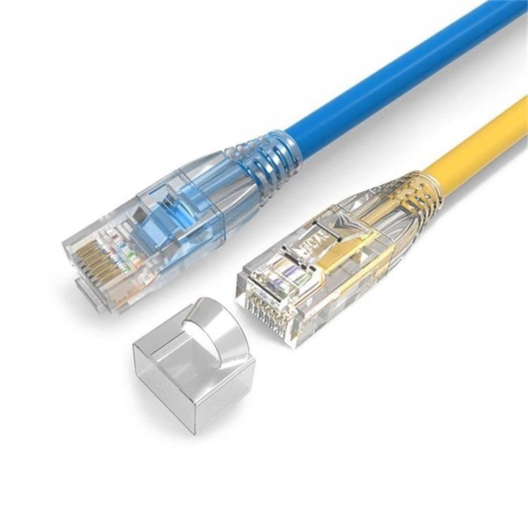 Cabo do cabo de remendo do conector da rede RJ45 de UTP Cat5 para a telecomunicação