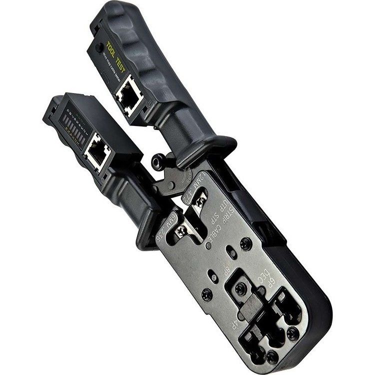 Multi descascador de fios funcional Cable Network Tool para 8P6P4P e com a ferramenta de friso do verificador do cabo