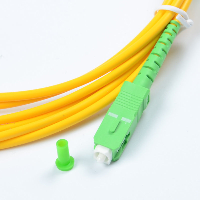 SC/APC cabo de remendo Singlemode da fibra ótica à palavra simples LSZH do SC/APC 3m