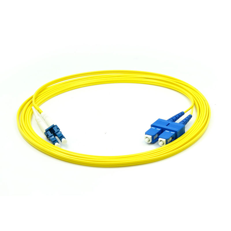 Cabo de remendo ótico da fibra do núcleo do SC 12 da trança do cabo do cabo do remendo da manutenção programada G652D G657A do SC UPC FC LC