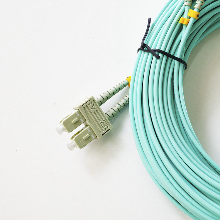 SC frente e verso/UPC milímetro OM3 cabo de remendo de fibra ótica de 2.0mm/de 3.0mm