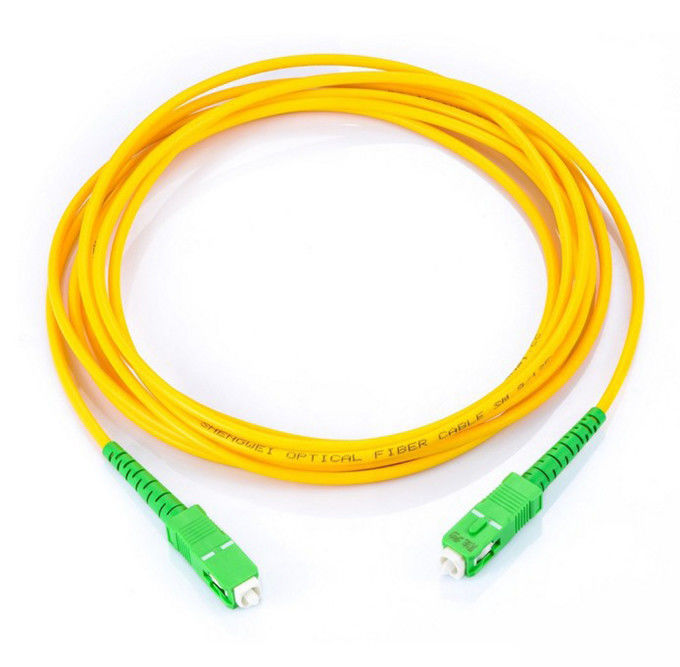 O UPC/a manutenção programada frente e verso simples multimodo milímetro 3 do único modo do ST FC SC LC do PC/APC mede o cabo de remendo da fibra ótica