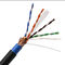 o twisted pair SFTP Cat6 do PVC 4P de 305M protegeu o cabo ethernet, cabo do PVC de SFTP Cat6