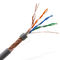 Ftp Cat5e LAN Cable do CCA STP do CU de ROSH 0.5mm, 4 pares do cabo de Cat5e
