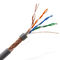 305m de cobre contínuos internos 1000ft 4 pares de Cat5e LAN Cable, cabo exterior interno de Cat5e